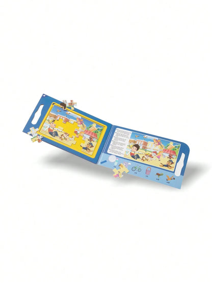 Melissa & Doug Paw Patrol Series- 2-In-1 Magnetic Jigsaw Puzzles, Portable Double-Sided Puzzle For Kids