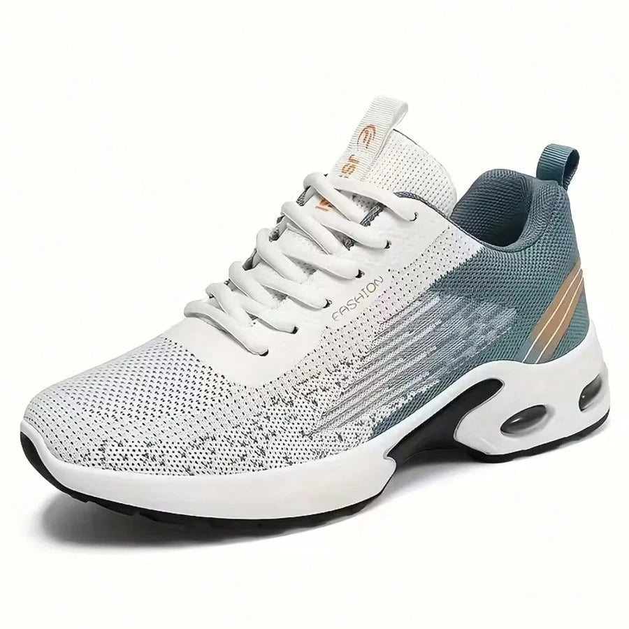 Men's Air Cushion Tennis Shoes Breathable Mesh Non-Slip Lightweight Athletic Sneakers For Running Walking