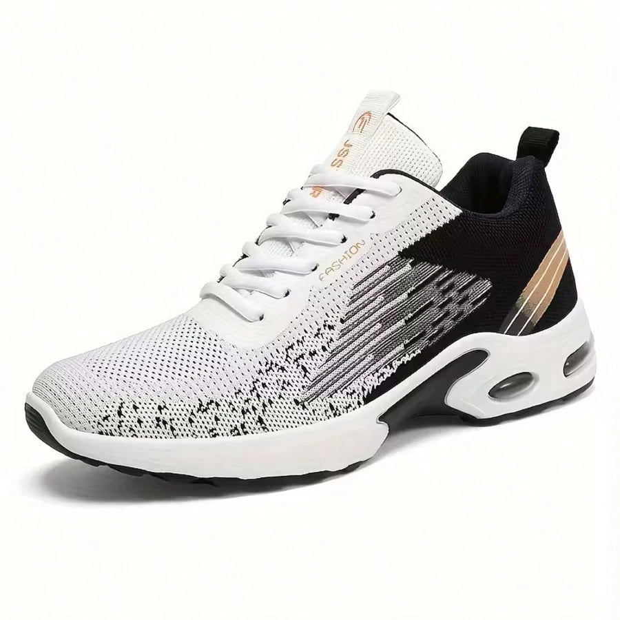 Men's Air Cushion Tennis Shoes Breathable Mesh Non-Slip Lightweight Athletic Sneakers For Running Walking