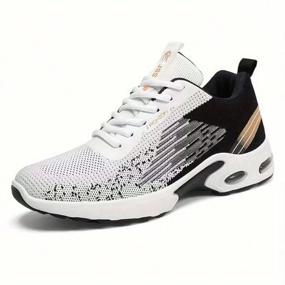 Men's Air Cushion Tennis Shoes Breathable Mesh Non-Slip Lightweight Athletic Sneakers For Running Walking