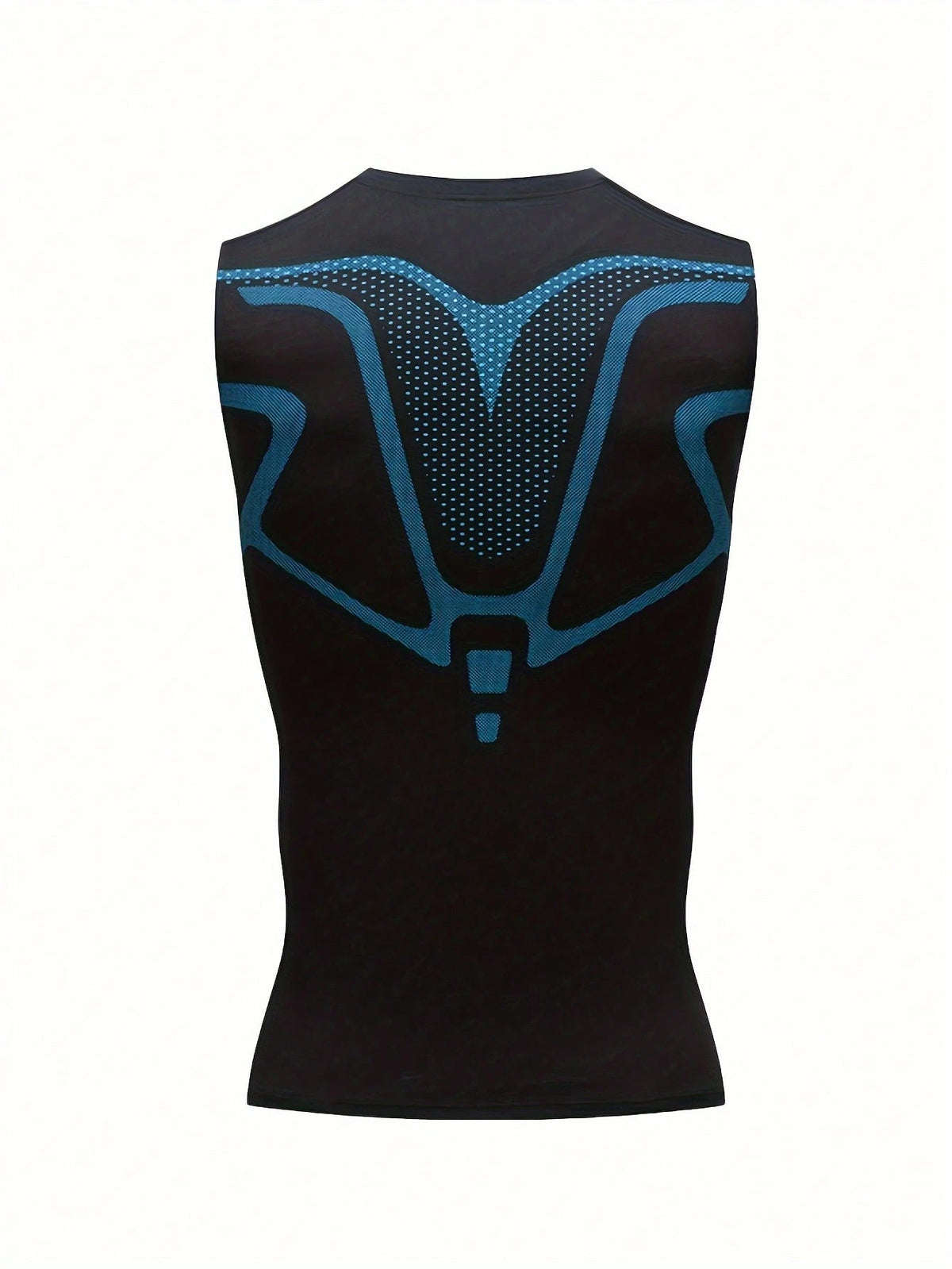 Men's Sports Compression Tank Top, Basketball Workout Tight Vest, Moisture Wicking Stretch Wide Strap Breathable Undershirt
