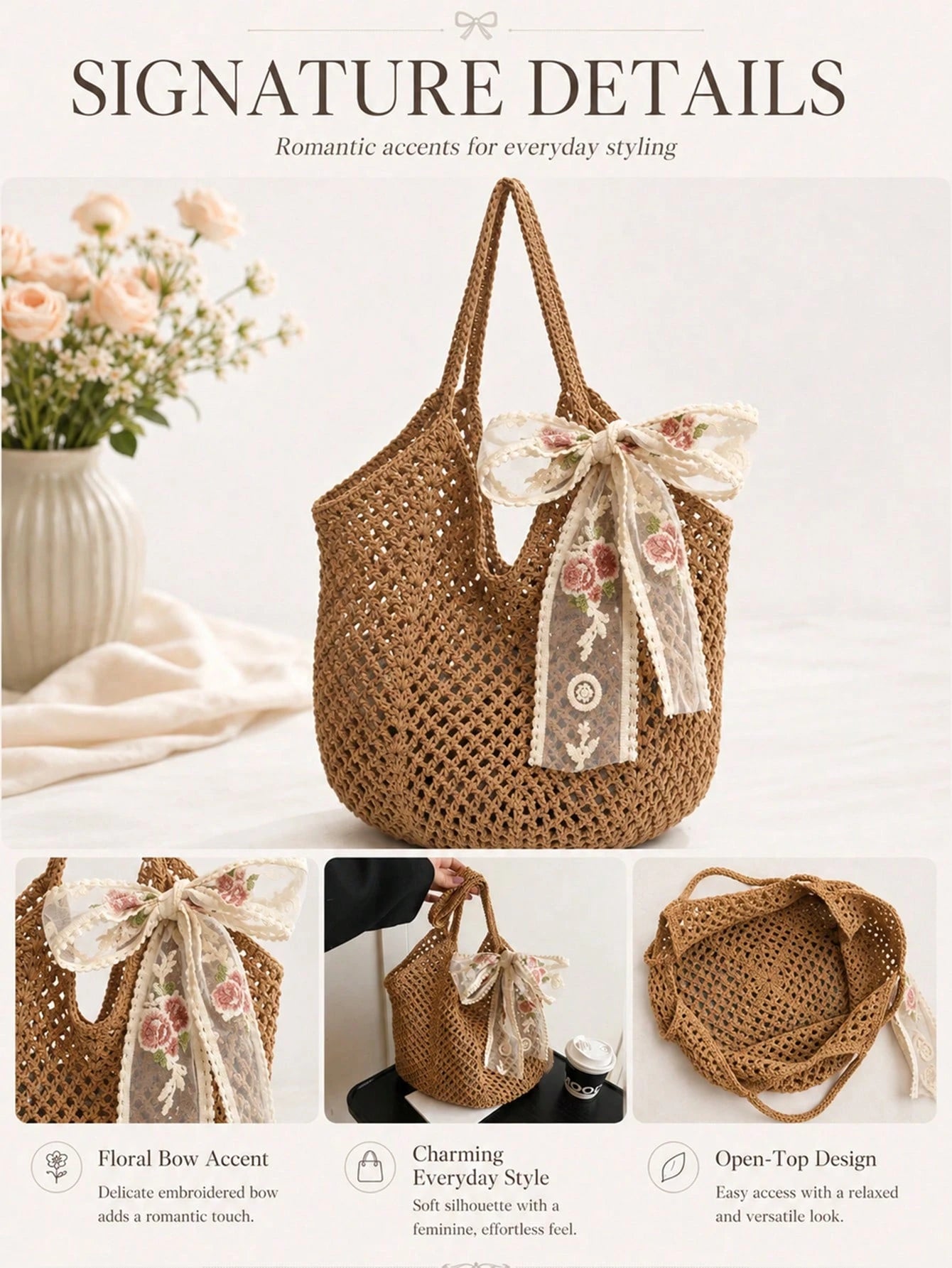 Mesh Tote Bag, Casual Women's Foldable Shoulder Tote Bag Picnic Bag, Waterproof, Foldable, Essential Bag, Multi-Functional Shoulder Shopping Bag Handheld Mesh Hollow Bag, Bath Swimming Storage Bag, Mu