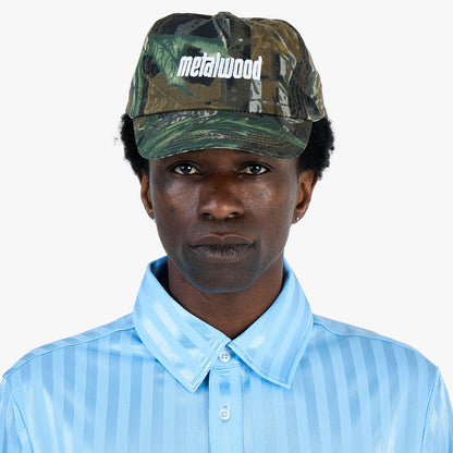 Metalwood Metal Logo 5-Panel Hat / Real Leaf Camo