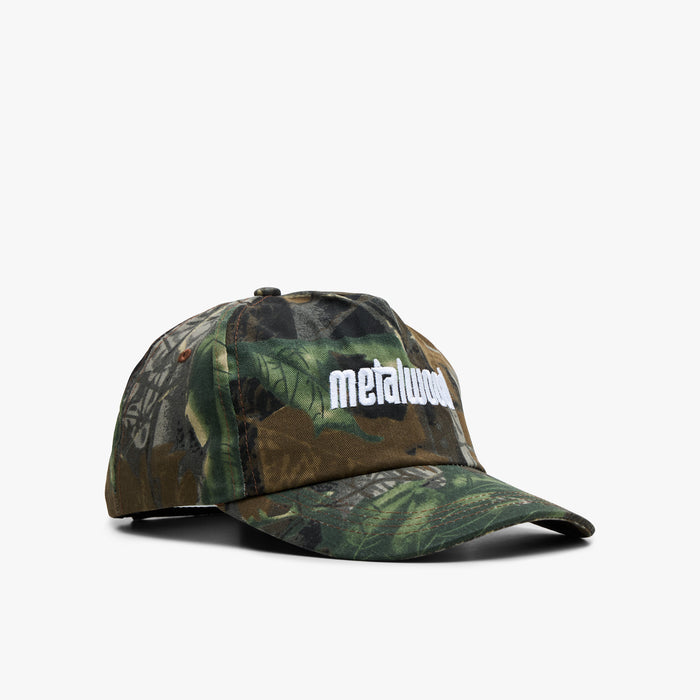 Metalwood Metal Logo 5-Panel Hat / Real Leaf Camo