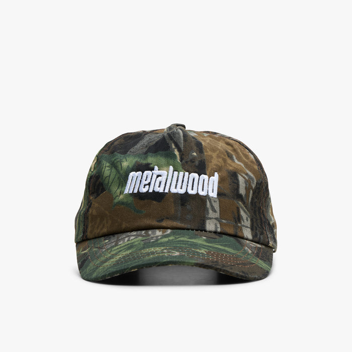 Metalwood Metal Logo 5-Panel Hat / Real Leaf Camo