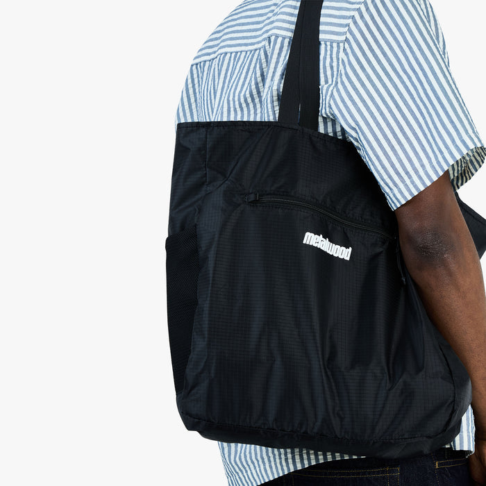 Metalwood Pocketable Tote / Black