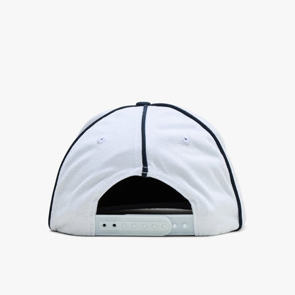 Metalwood Professional Piping Snapback Hat / White