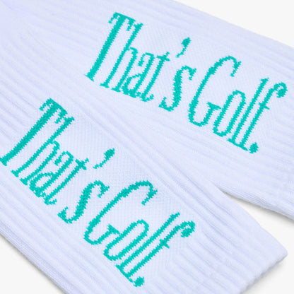 Metalwood That's Golf Crew Socks / White