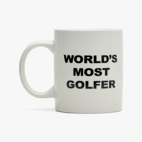 Metalwood World's Most Golfer Mug / White