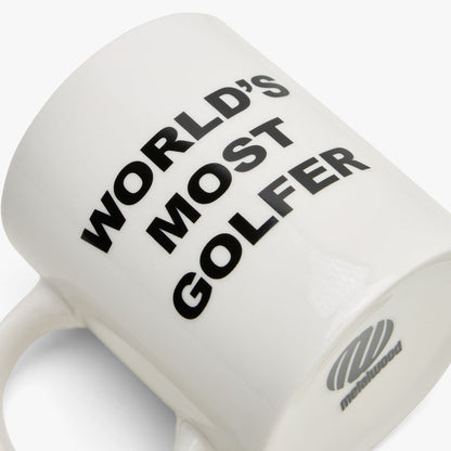 Metalwood World's Most Golfer Mug / White