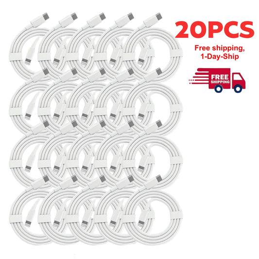 MFIGlGK 20pcs Lightning Cable [MFi Certified] For IPhone Fast Charger Cable Power Delivery Type C Charging Cord Compatible With For IPhone 14 13 13 Pro Max 12 12 Pro Max 11 XS XR X 8 IPad, White Comp
