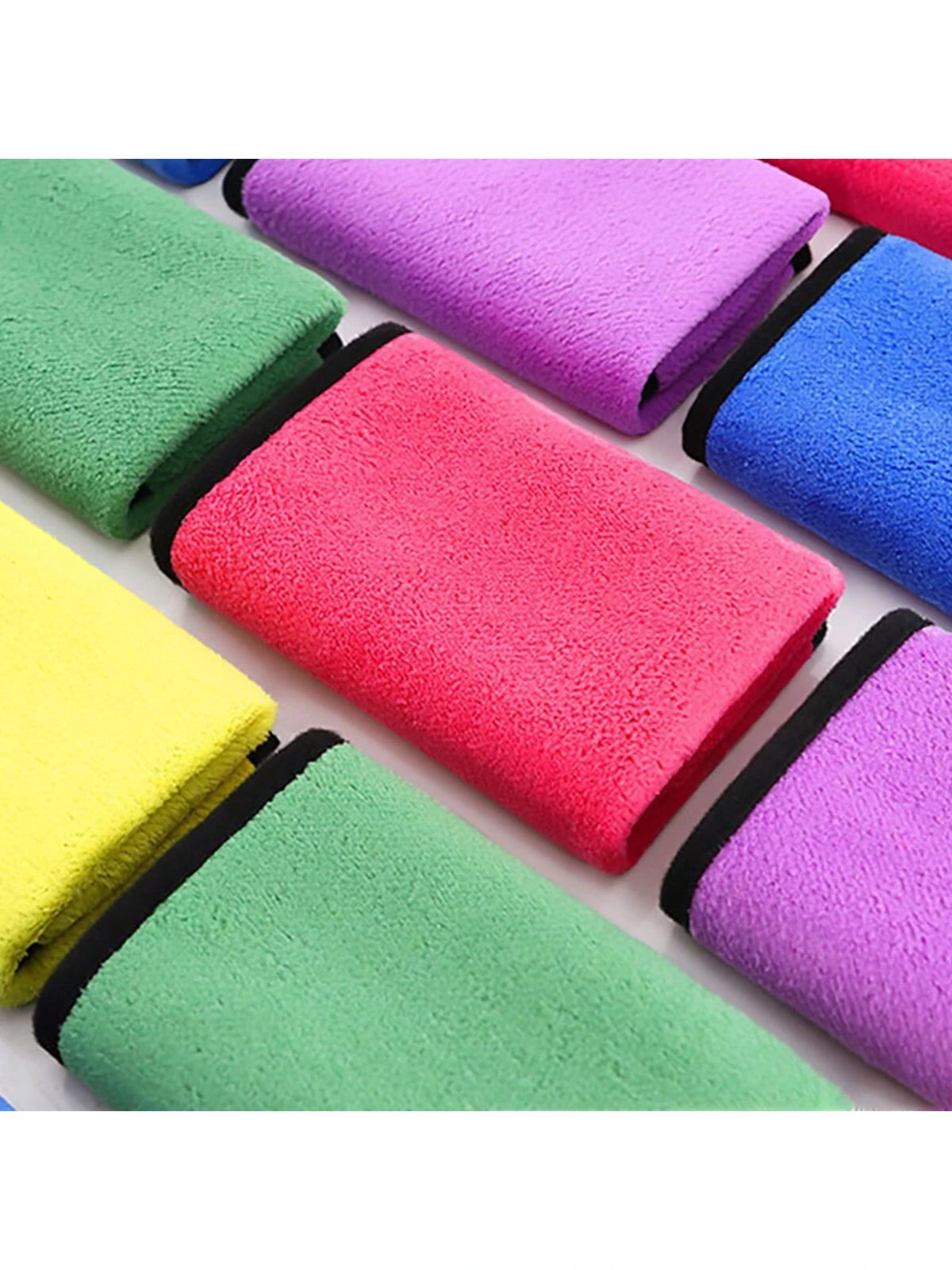 Microfiber Towels,1pc/3pcs/5pcs/10pcs High Density Coral Fleece Car Wash Towels, Double-Sided Thick Absorbent Automotive Cleaning Cloth, Windshield Wiper, Suitable For Auto Repair Shops, Hotels, Resta