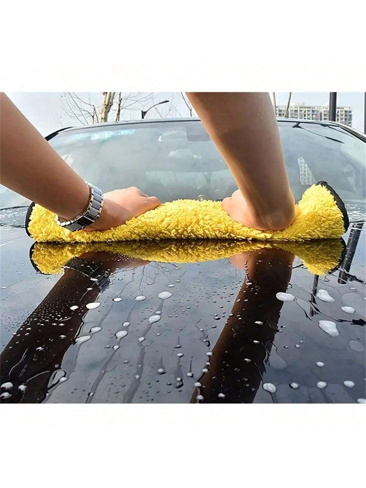 Microfiber Towels,1pc/3pcs/5pcs/10pcs High Density Coral Fleece Car Wash Towels, Double-Sided Thick Absorbent Automotive Cleaning Cloth, Windshield Wiper, Suitable For Auto Repair Shops, Hotels, Resta
