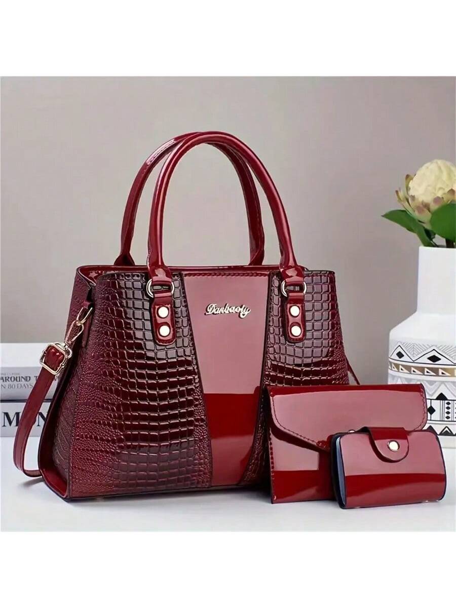 Mid Size Bag Popular New Foreign Trade Popular Single Shoulder Crossbody Bag Hand-Held Women's Fashionable Tote Bag 2025 Women's Versatile Autumn And Winter