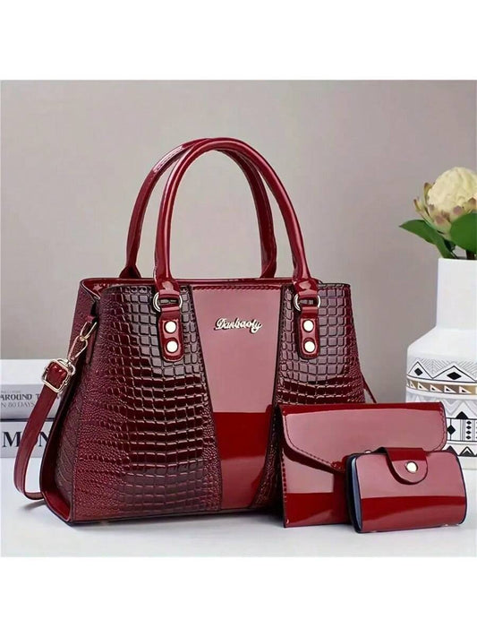 Mid Size Bag Popular New Foreign Trade Popular Single Shoulder Crossbody Bag Hand-Held Women's Fashionable Tote Bag 2025 Women's Versatile Autumn And Winter