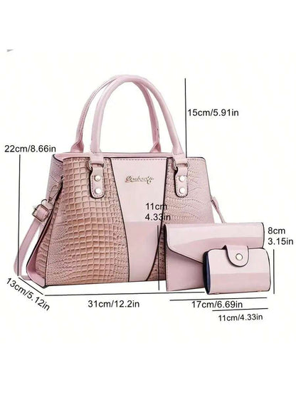 Mid Size Bag Popular New Foreign Trade Popular Single Shoulder Crossbody Bag Hand-Held Women's Fashionable Tote Bag 2025 Women's Versatile Autumn And Winter