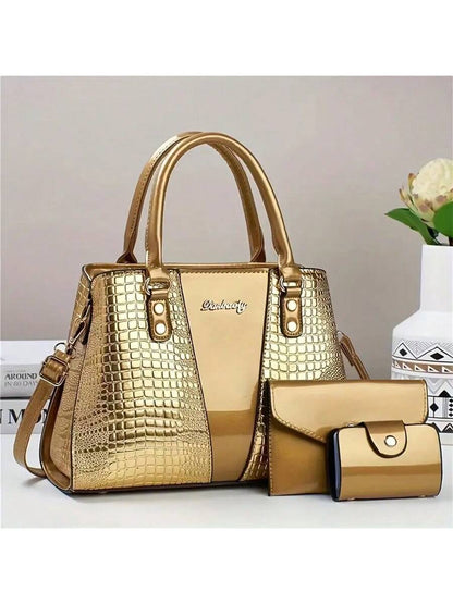 Mid Size Bag Popular New Foreign Trade Popular Single Shoulder Crossbody Bag Hand-Held Women's Fashionable Tote Bag 2025 Women's Versatile Autumn And Winter