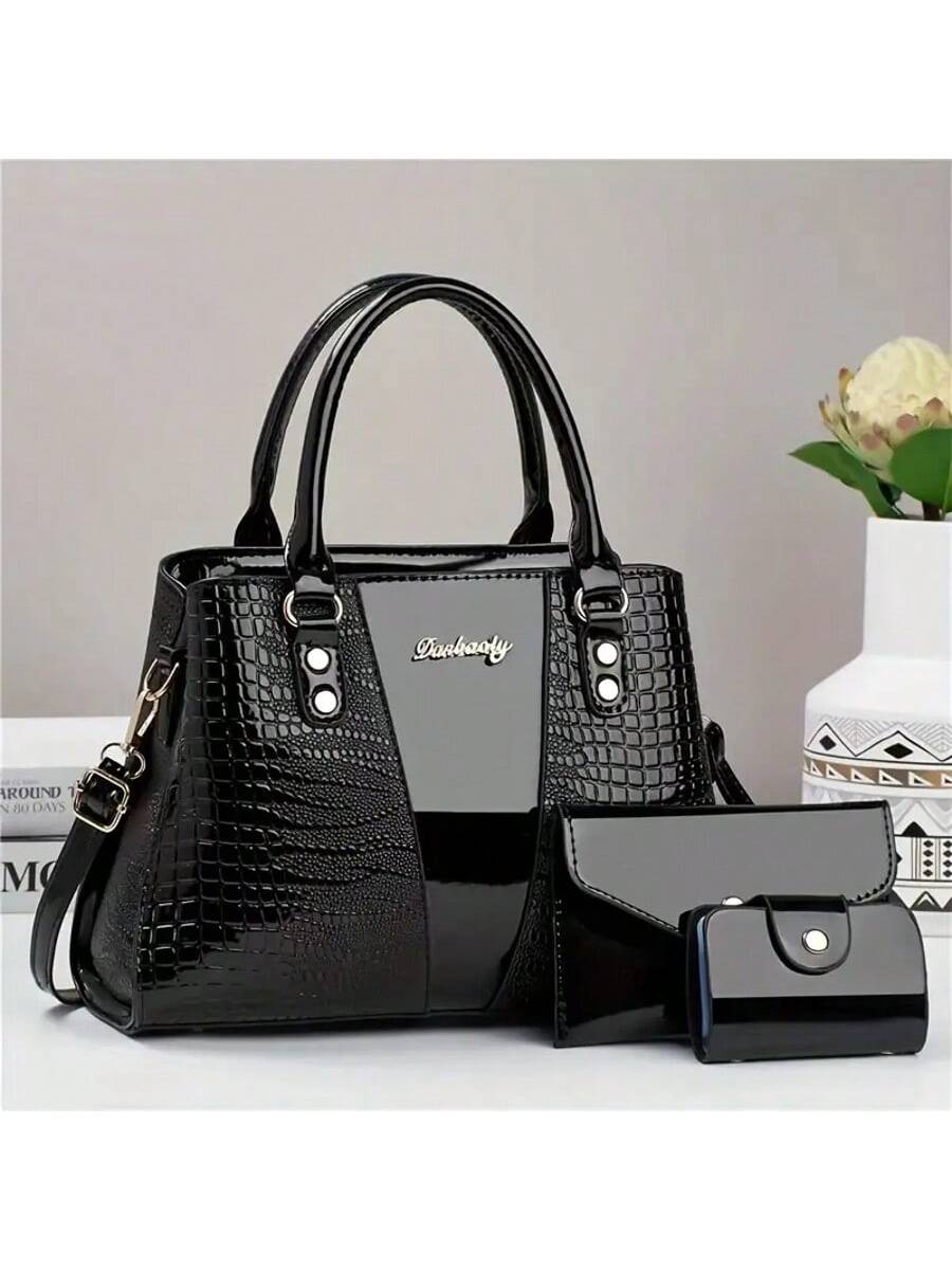 Mid Size Bag Popular New Foreign Trade Popular Single Shoulder Crossbody Bag Hand-Held Women's Fashionable Tote Bag 2025 Women's Versatile Autumn And Winter