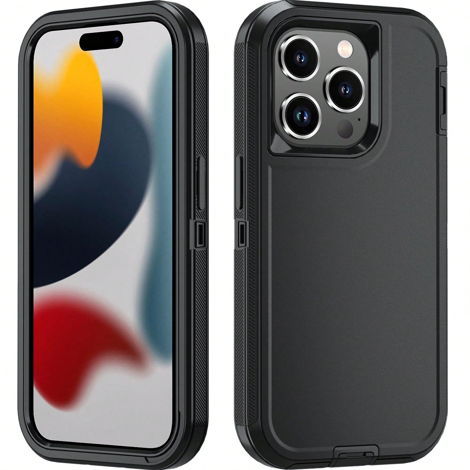 Military Grade Shockproof Basic Phone Case Military Grade Anti-Drop Heavy Duty Rugged Anti Drop Shock-Absorbing And Abrasion Resistant Full Body Protective Phone Case Sturdy Three In One Protective Ca