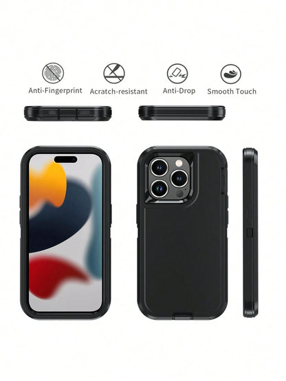 Military Grade Shockproof Basic Phone Case Military Grade Anti-Drop Heavy Duty Rugged Anti Drop Shock-Absorbing And Abrasion Resistant Full Body Protective Phone Case Sturdy Three In One Protective Ca
