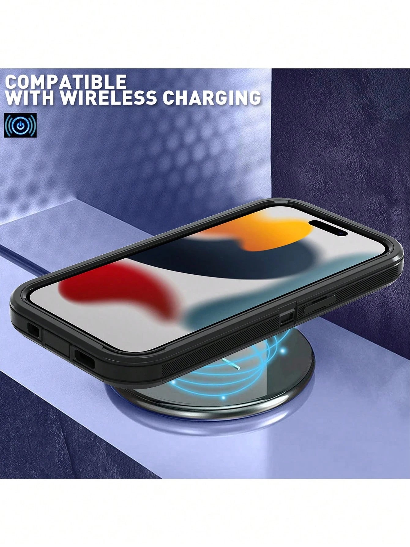 Military Grade Shockproof Basic Phone Case Military Grade Anti-Drop Heavy Duty Rugged Anti Drop Shock-Absorbing And Abrasion Resistant Full Body Protective Phone Case Sturdy Three In One Protective Ca