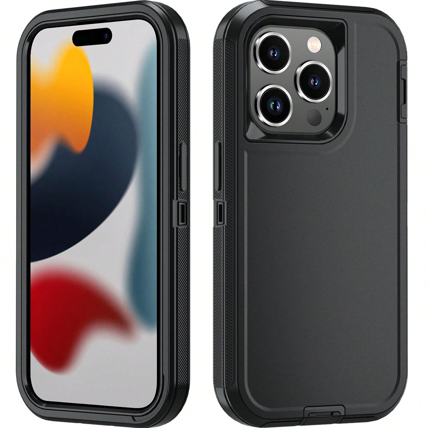 Military Grade Shockproof Basic Phone Case Military Grade Anti-Drop Heavy Duty Rugged Anti Drop Shock-Absorbing And Abrasion Resistant Full Body Protective Phone Case Sturdy Three In One Protective Ca