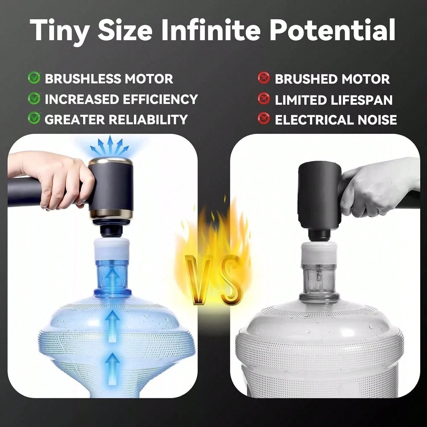 Mini 4 In 1 Upgrade Car Vacuum Cleaner Air Blower Wireless Handheld Rechargeable