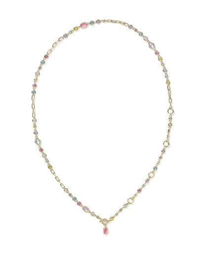 Mini Elisa Abbie Strand Necklace Gold Multi Mix