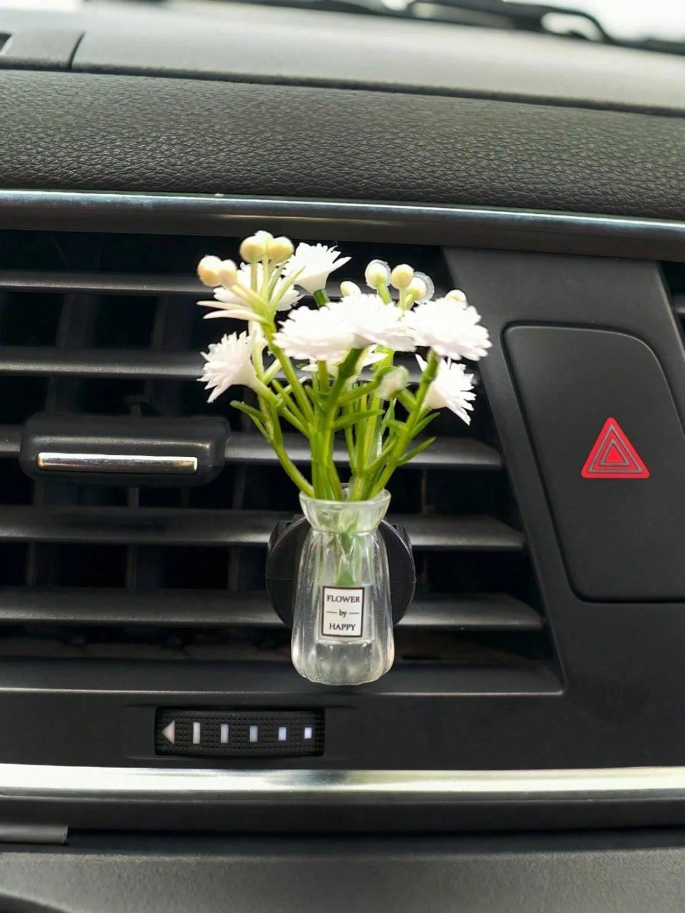 Mini Vase Car Air Vent Clip, Artificial Carnation Aromatherapy Diffuser, Cute Car Interior Decor And Car Fragrance