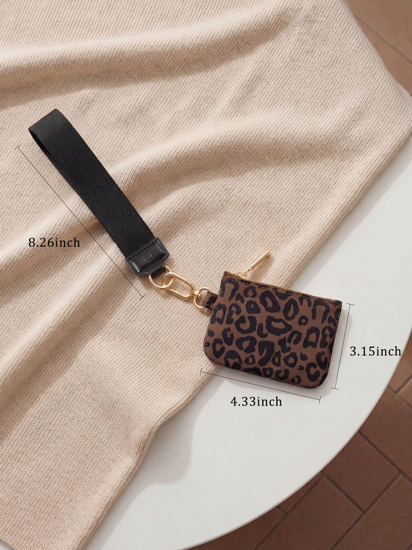 Mini Zip Around Wristlet Wallets For Women-KeyChain Wallet With Detachable Dual Pouch Wristlet-Key Chain Coin Purse Small Wallets