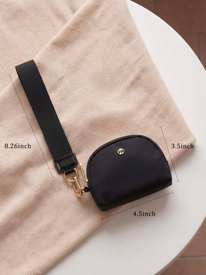 Mini Zip Around Wristlet Wallets For Women-KeyChain Wallet With Detachable Dual Pouch Wristlet-Key Chain Coin Purse Small Wallets