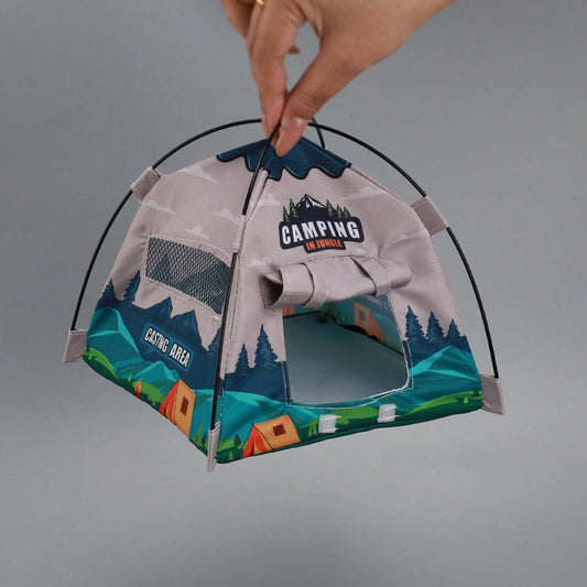 Miniature Tent Dollhouse Accessory- Realistic Camping Model For Kids Pretend Play, Micro Scene Decoration Toy For Dollhouse, Cross-Border Hot Mini Simulation Tent For Dollhouse Camping Scene