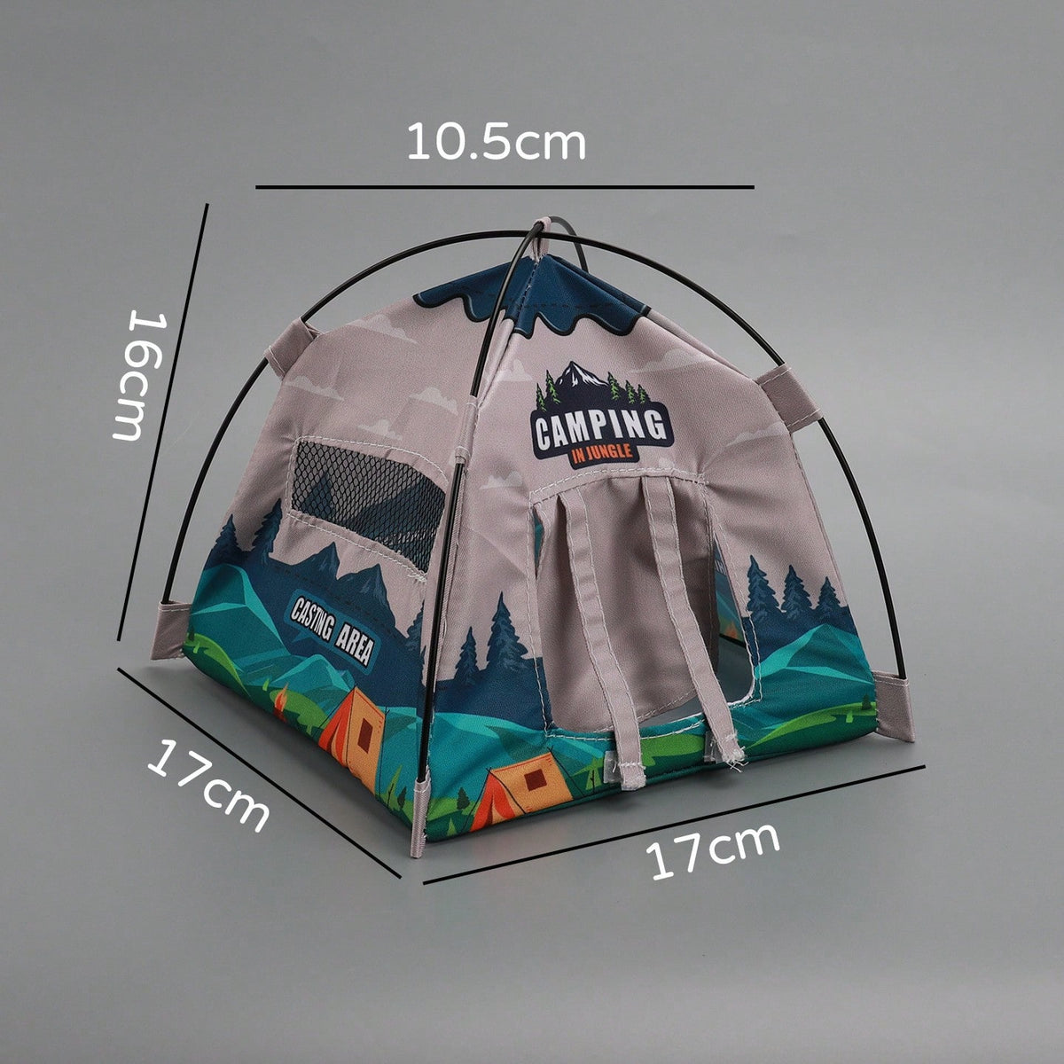 Miniature Tent Dollhouse Accessory- Realistic Camping Model For Kids Pretend Play, Micro Scene Decoration Toy For Dollhouse, Cross-Border Hot Mini Simulation Tent For Dollhouse Camping Scene