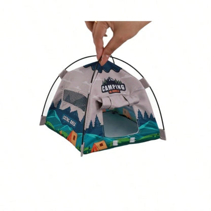 Miniature Tent Dollhouse Accessory- Realistic Camping Model For Kids Pretend Play, Micro Scene Decoration Toy For Dollhouse, Cross-Border Hot Mini Simulation Tent For Dollhouse Camping Scene