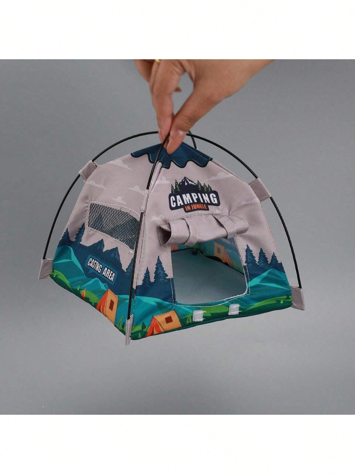 Miniature Tent Dollhouse Accessory- Realistic Camping Model For Kids Pretend Play, Micro Scene Decoration Toy For Dollhouse, Cross-Border Hot Mini Simulation Tent For Dollhouse Camping Scene