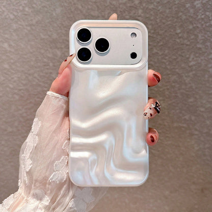 Minimalist 3D Water Wave Pattern Phone Case Compatible With Apple 17 Pro Max/17 Pro/17 Air/17/16 Pro Max/16/16 Pro/16 Plus/15/15 Pro Max/15 Plus/15 Pro/14 Pro Max/14 Pro/14/13 Pro Max/13/13 Pro/12/12