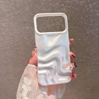 Minimalist 3D Water Wave Pattern Phone Case Compatible With Apple 17 Pro Max/17 Pro/17 Air/17/16 Pro Max/16/16 Pro/16 Plus/15/15 Pro Max/15 Plus/15 Pro/14 Pro Max/14 Pro/14/13 Pro Max/13/13 Pro/12/12