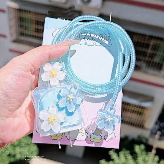 Minimalist Floral Charging Protector, Apple 14 Series 11/12/13/16/15 Fast Charger Protector, 20W Charger Protector, Ideal Gift For Friends