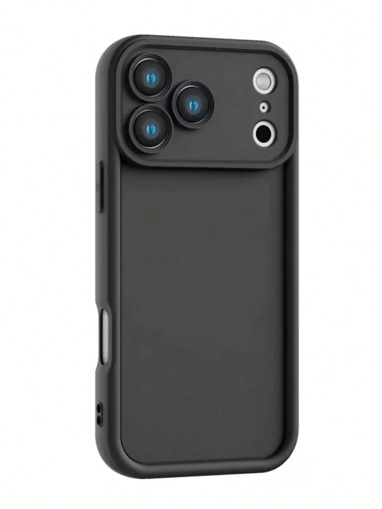 Minimalist Thick Shock-Absorbing Black Phone Case, Compatible With IPhone 17/17Pro/17promax/16 Pro Max/16/16 Pro/16 Plus/16E/15/15 Plus/15 Pro/15 Pro Max/11/12/13/14 Pro Max/XS/XR/11 Pro/11 Pro Max/12