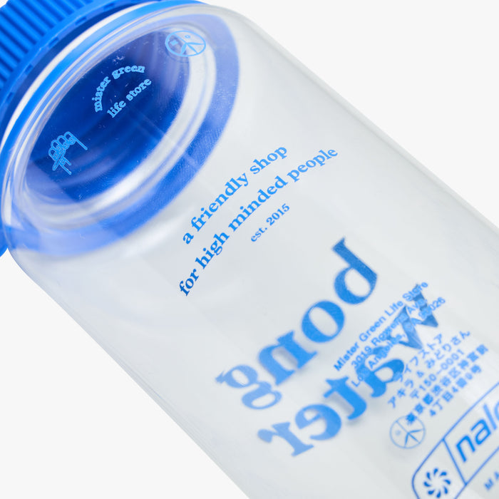 Mister Green Bong Water Nalgene Small Wide Mouth Clear / Blue