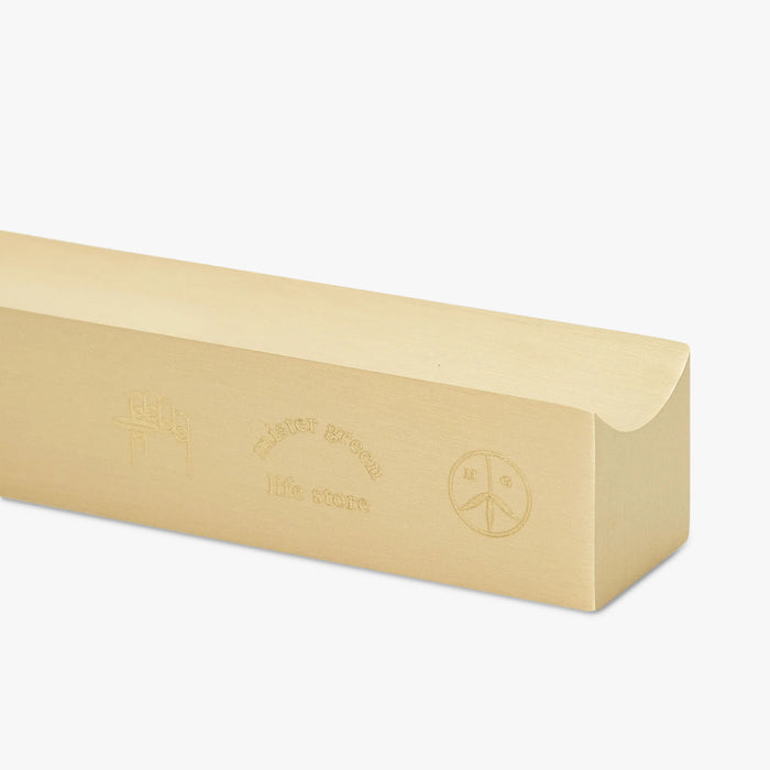 Mister Green Trifecta Logo Bar Burner / Brass