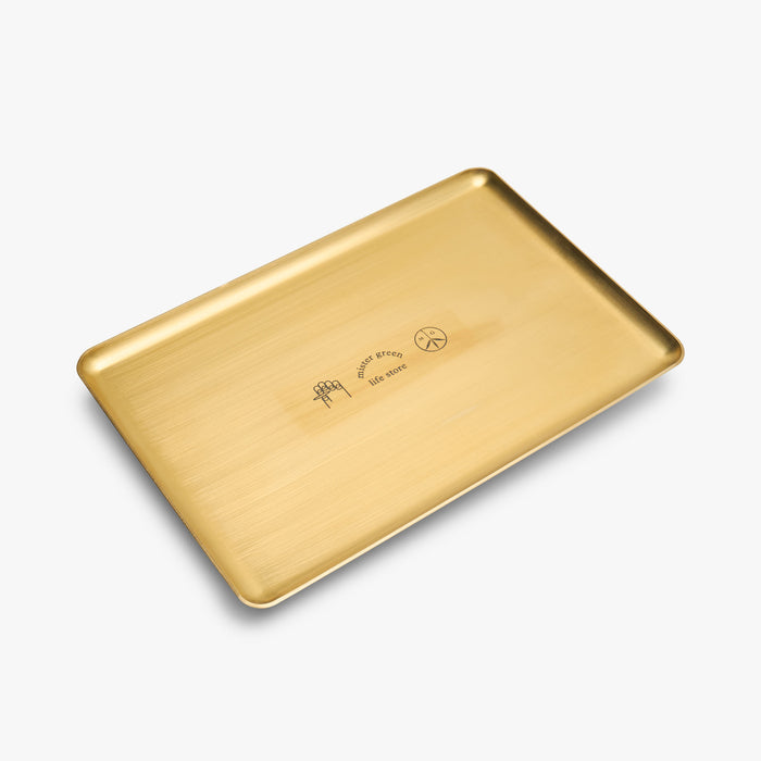 Mister Green Trifecta Rolling Tray / Brass