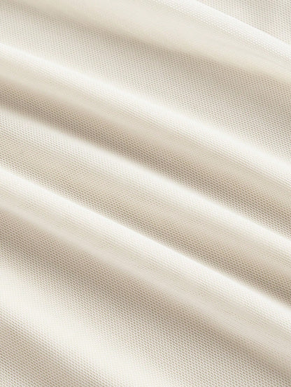 MOD New Chinese Style Mandarin Collar Elegant Fish Tail Dress,Cream White,Summer,Tropical,Cocktail,Kentucky Derby Graduation Rave Hawaii Easter Outfits