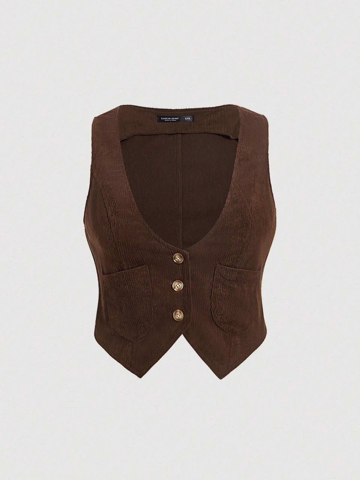 MOD Plus Button Front Vest Jacket Winter Fall Autumn