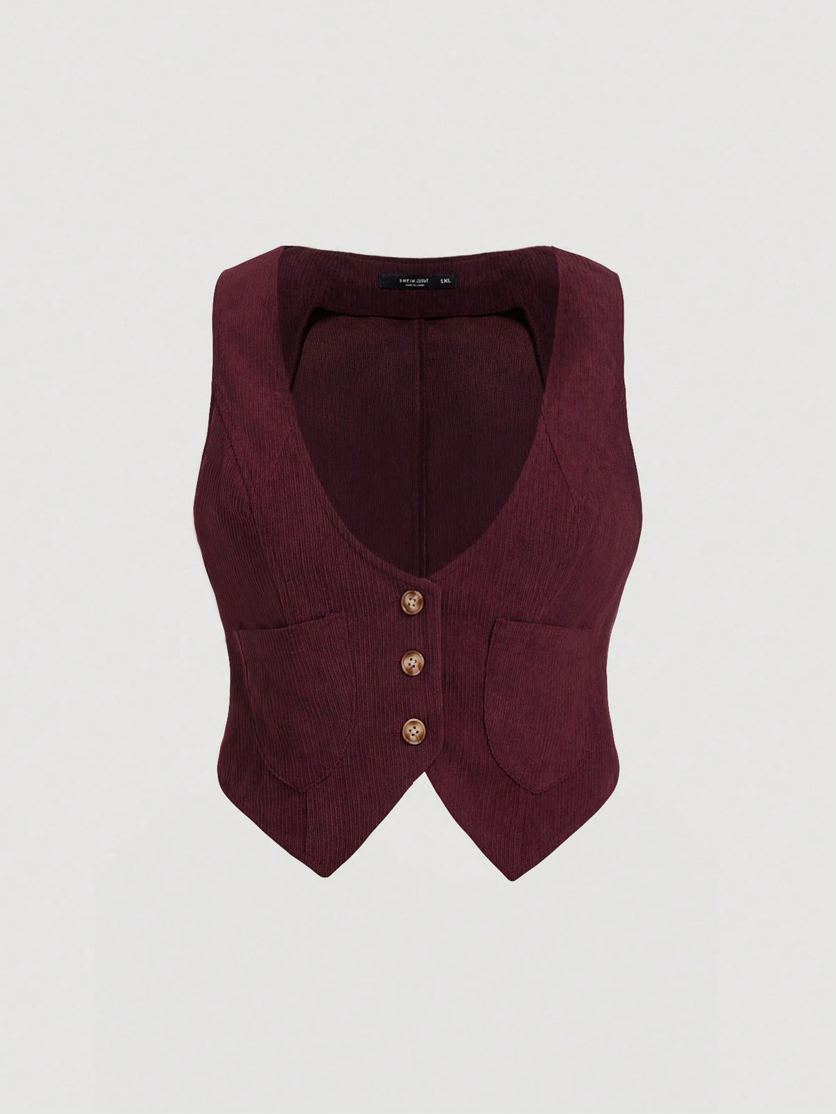 MOD Plus Button Front Vest Jacket Winter Fall Autumn