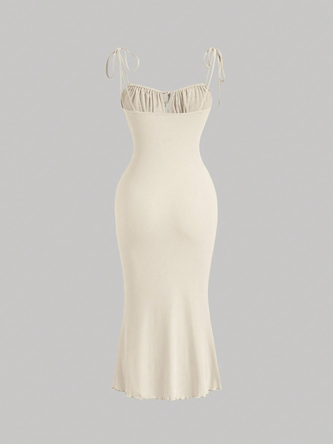 MOD Tie Front Ruched Bust Tie Shoulder Cami Dress,Summer Dresses For Women,Pastel Dresses For Women, Wedding Guest Dress