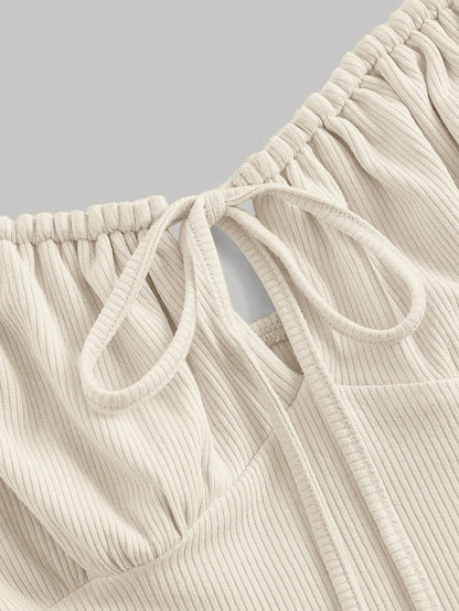 MOD Tie Front Ruched Bust Tie Shoulder Cami Dress,Summer Dresses For Women,Pastel Dresses For Women, Wedding Guest Dress