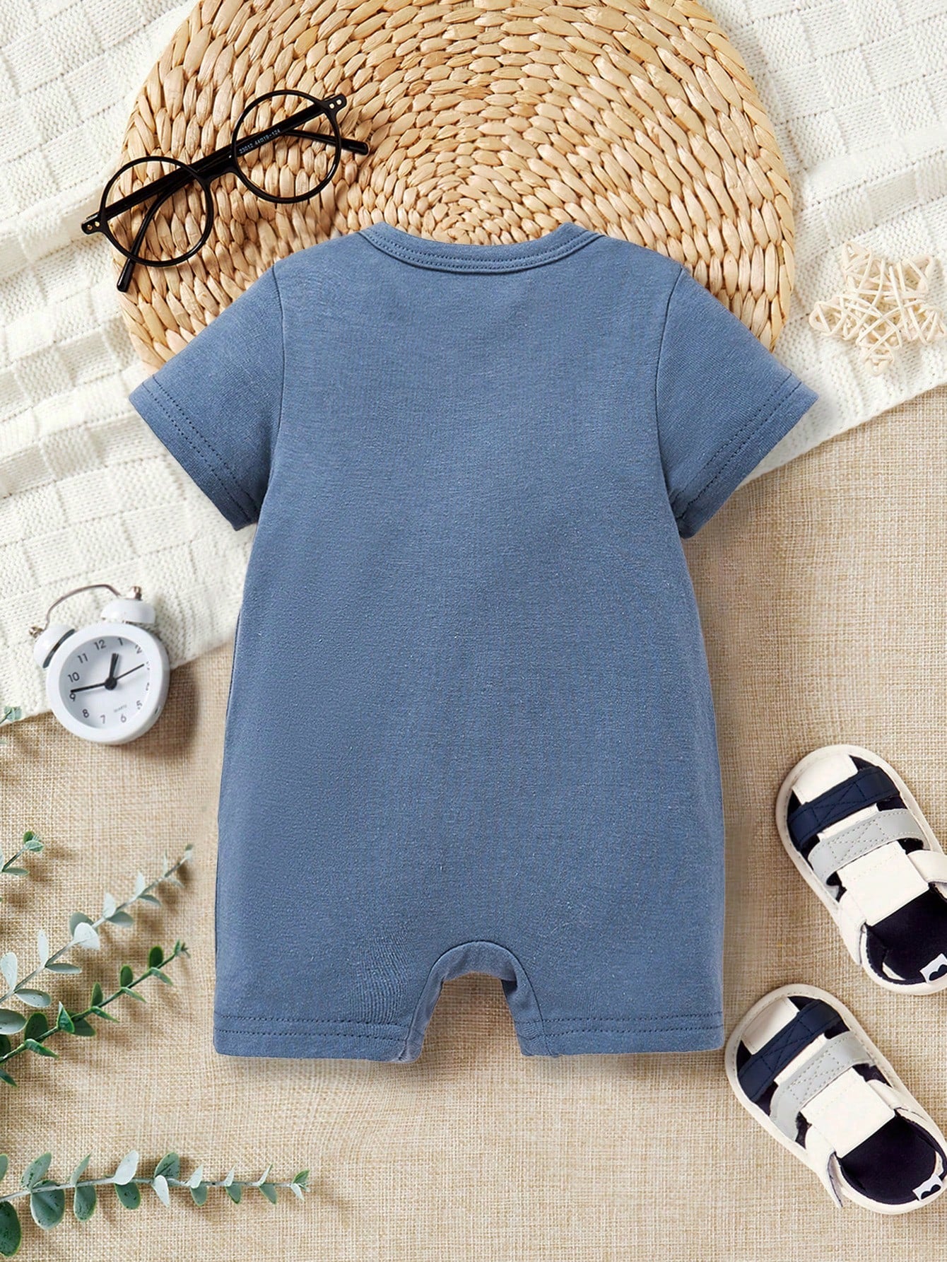 ModeFlare Wear Don''t Make Me Go Get My Big Sister, Baby Boys'' Casual Minimalist Letter Graphic Round Neck Romper, Summer Cotton