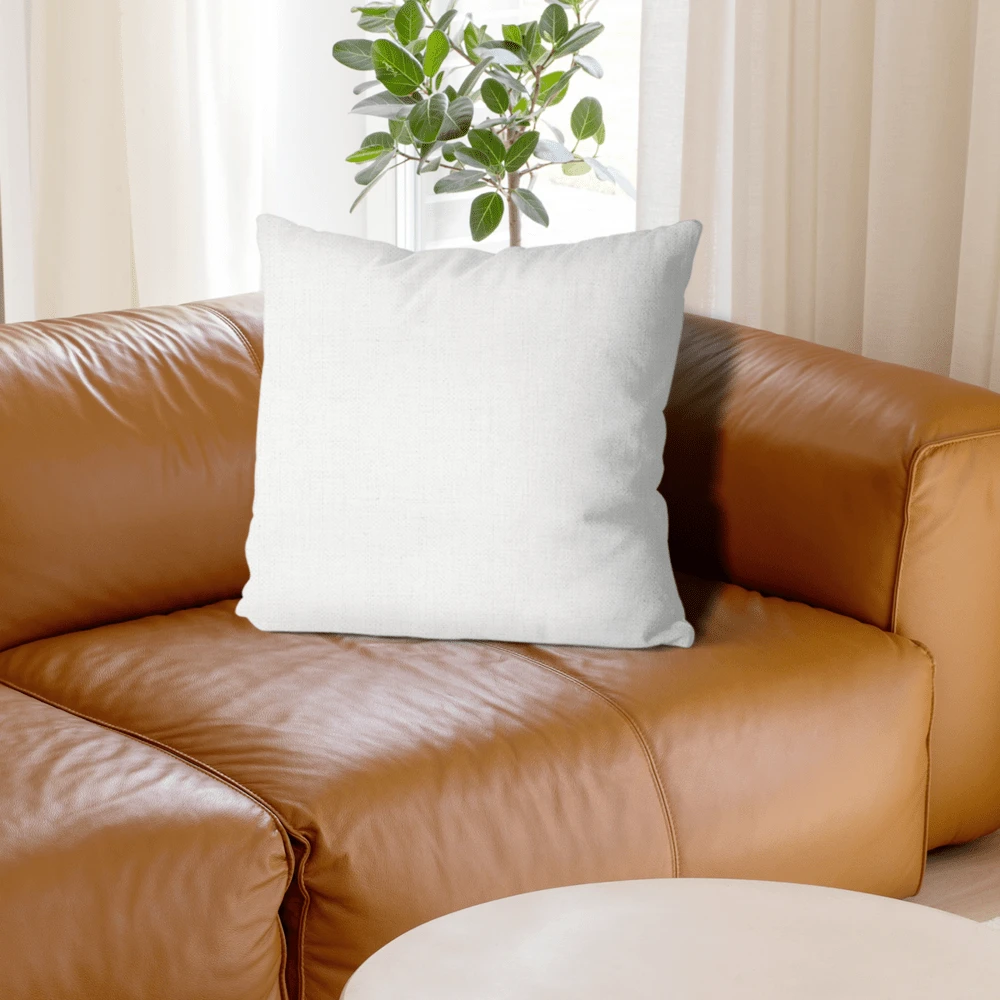 Modern Botanil Leaf Pillow With Insert- Cobalt Royal Navy Blue- Modern Home Dr-.