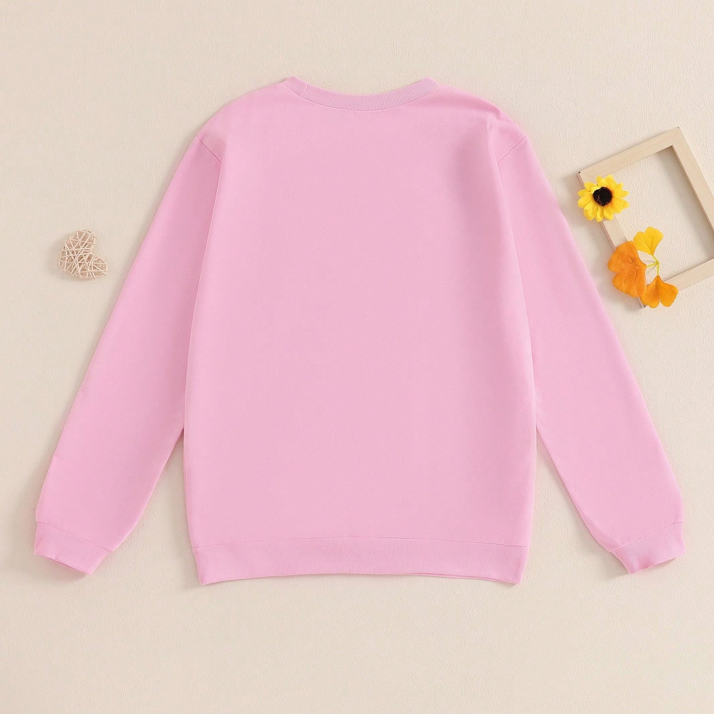 Mommy And Me Matching Outfits Christmas/Halloween Matching Sweatshirts Mama/Mini Letter And Bowknot Embroidery Long Sleeve Crewneck Pullover Shirt Blouse Top Mom And Daughter Matching Holiday Party Cl